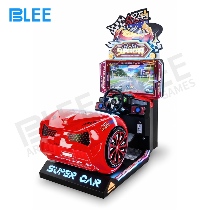 force feedback steering Close-up of the soft-padded seat adjustment mechanism for different user sizes