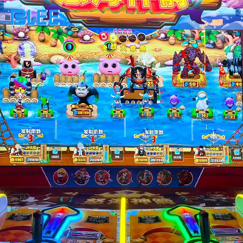 The Volcano Turtle monster erupting after being shot, covering the river in damaging orange magma.