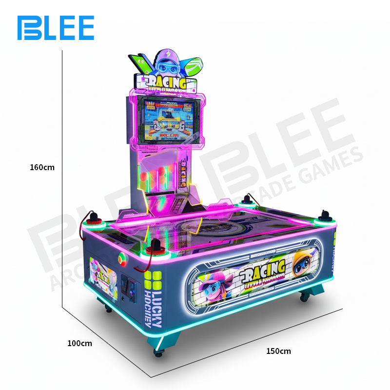 Overhead perspective showing the full 166x132x191cm playing area and strategic player positioning