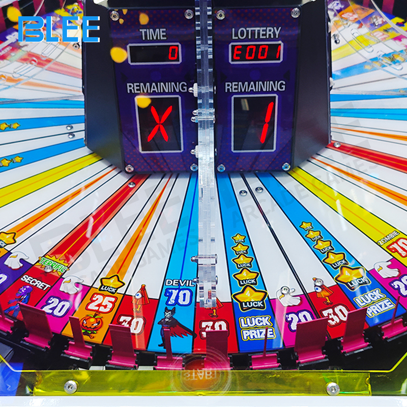 Group of players simultaneously interacting with the multi-player redemption game during peak hours