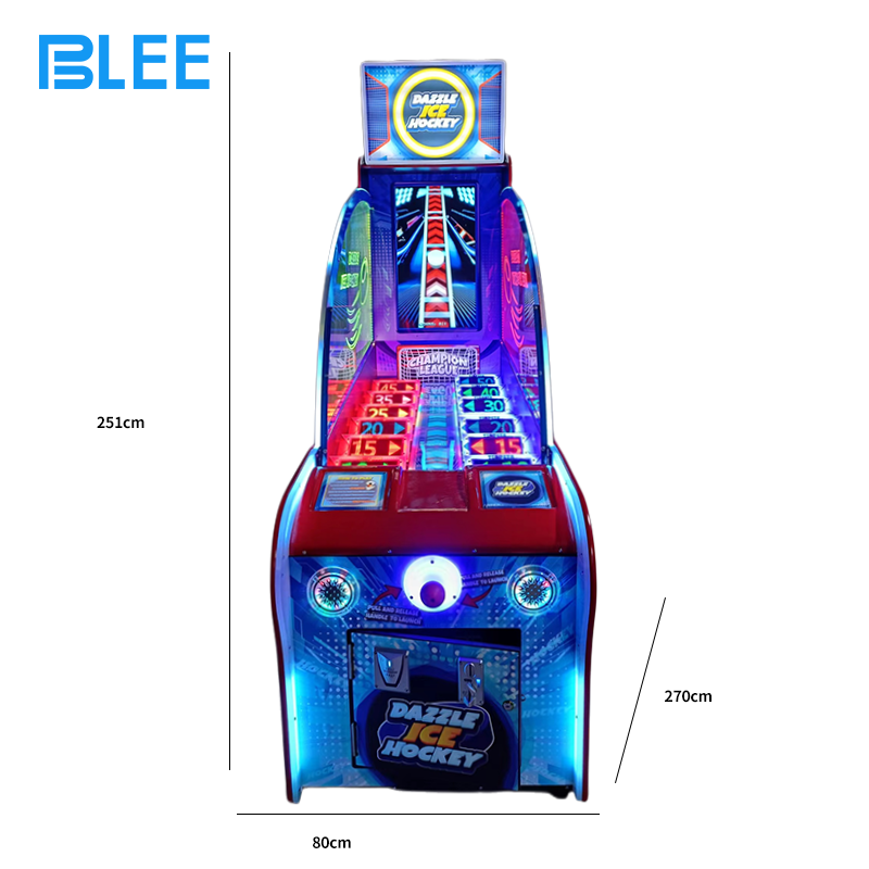 Player engaged in fast-paced air hockey action on digital playfield