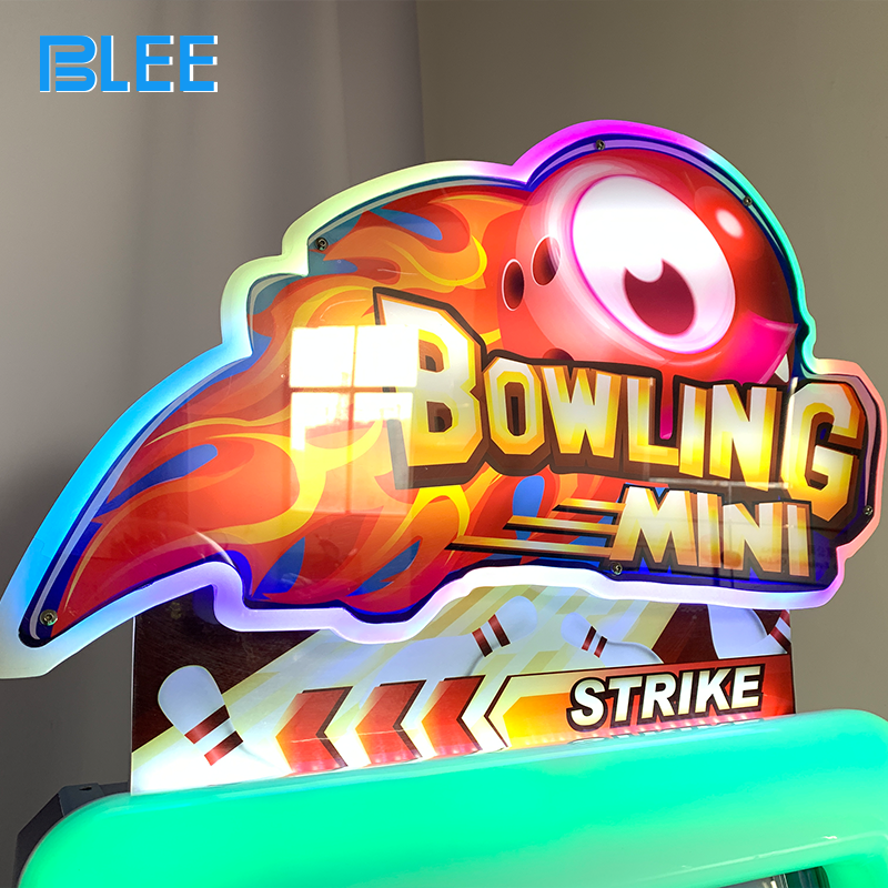 High-definition screen displaying realistic bowling simulation with pin knockdown animations