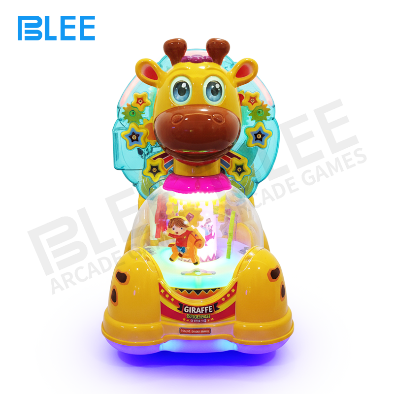 indoor outdoor amusement ride Installation in enchanted forest-themed play area with complementary nature decorations