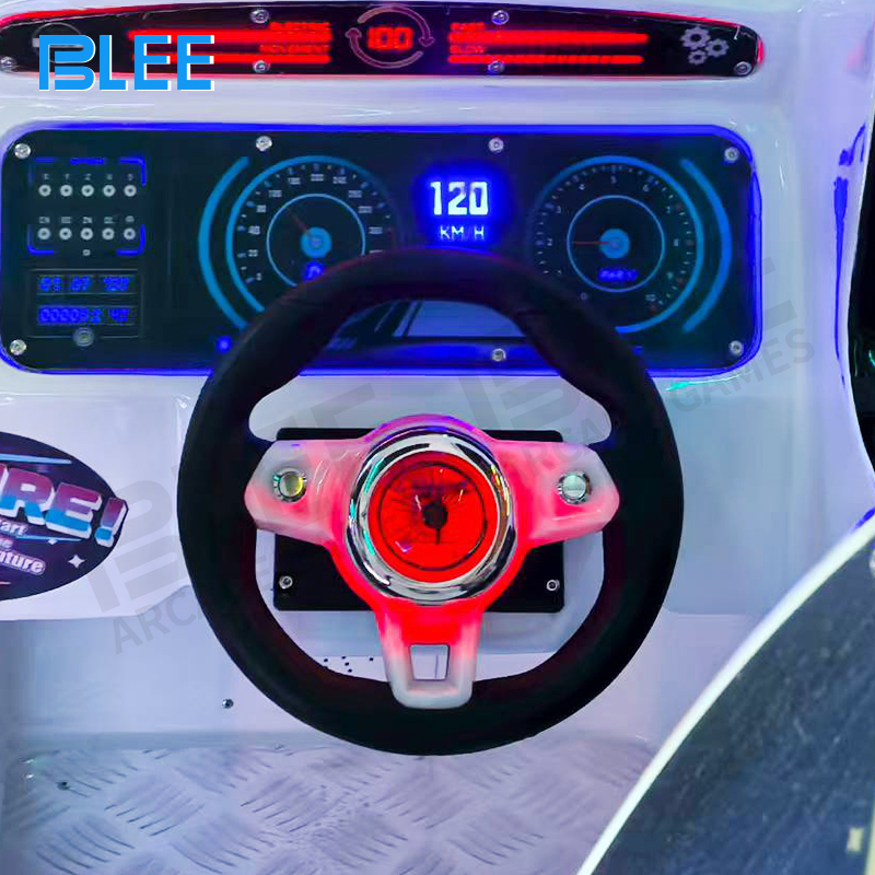 Installation in shopping mall corridor demonstrating space-efficient footprint and high visibility