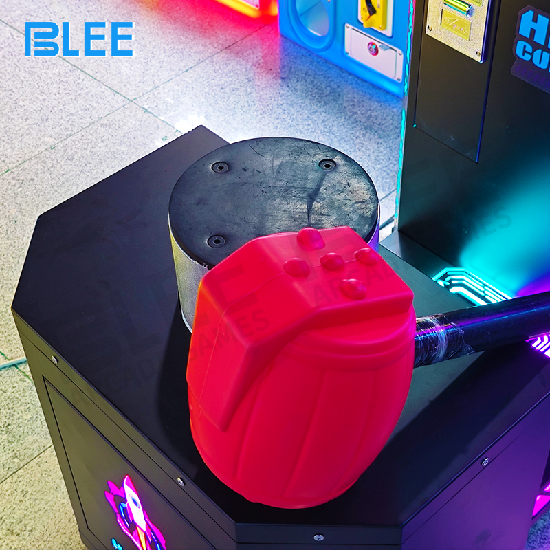 Close-up of the impact sensing column with durable surface and responsive measurement technology