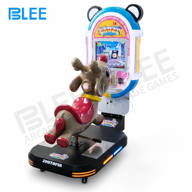 kiddie ride machine Installation in children's entertainment zone demonstrating as premium attraction centerpiece