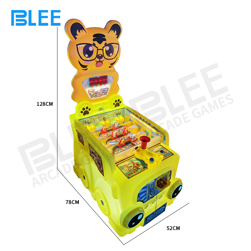 Front view of BLEE Cannon Paradise - Tiger kids shooting game showing colorful tiger-themed design and artillery cannon