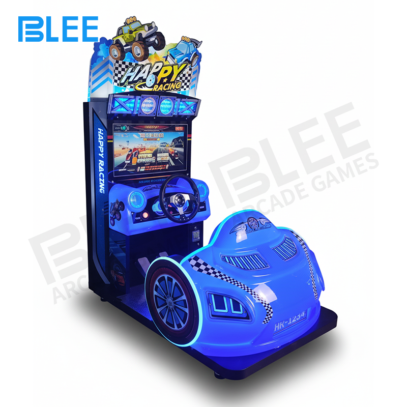 lightweight arcade Close-up of the 27-inch high-definition display showing immersive racing environments