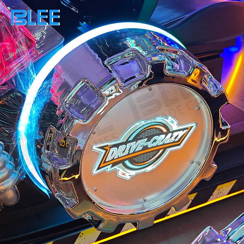 Spectators watching intense drift action on large display