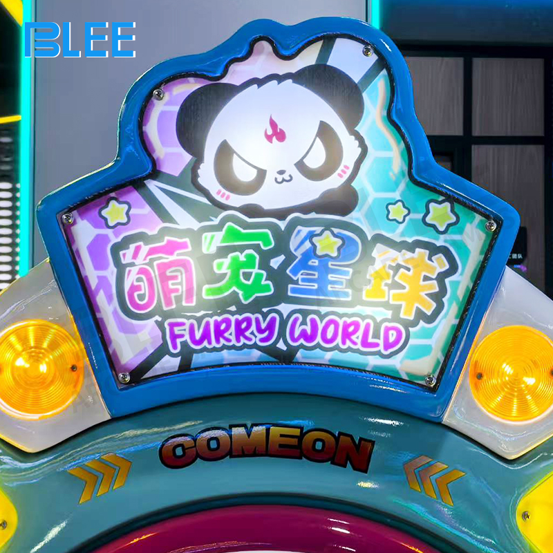 Installation example within a BLEE-designed entertainment zone demonstrating seamless theme integration