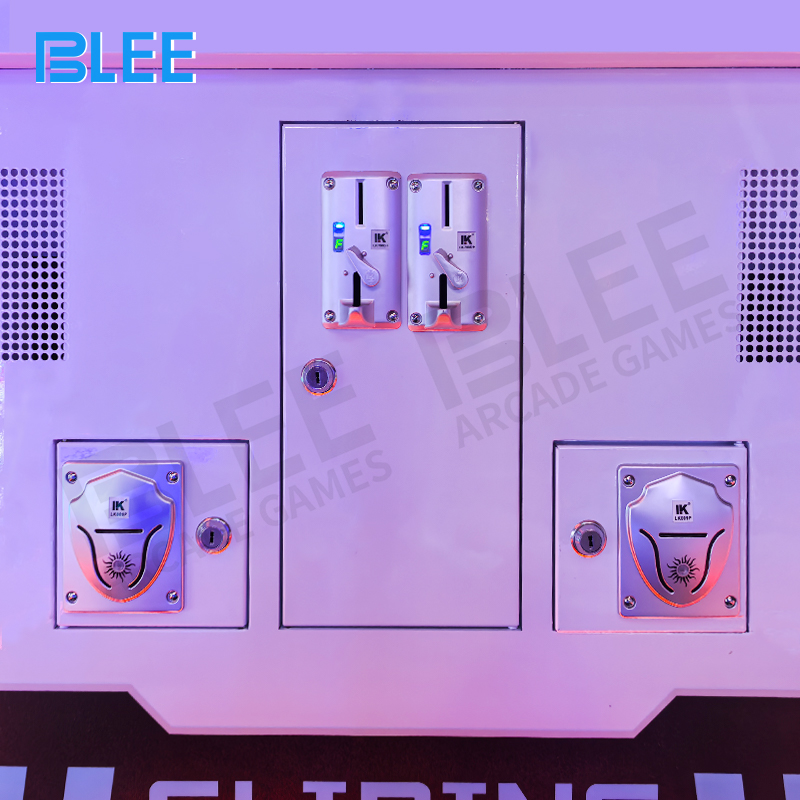 Motion-sensing electronic eyes detecting player movement and triggering challenges