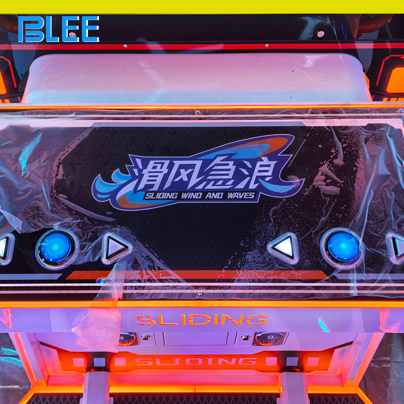 Cool skateboard-style platforms adding physical movement element to gameplay