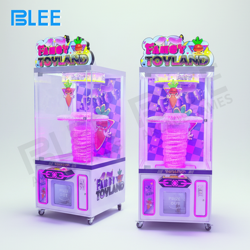 prize redemption Lighting effects illuminating the prize chamber during operation