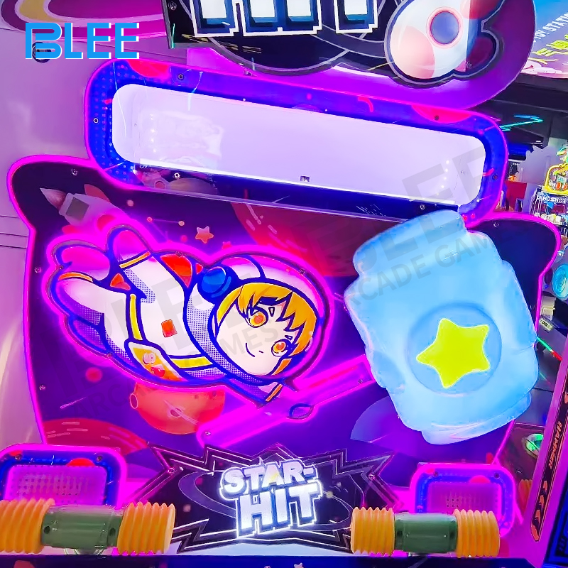 Close-up of the responsive touchscreen displaying various creatures and targets to tap for tickets