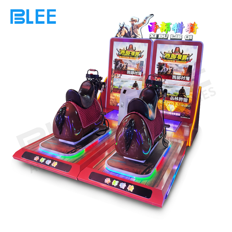 safe archery experience 75-inch infrared touch screen displaying western landscapes and dynamic shooting targets