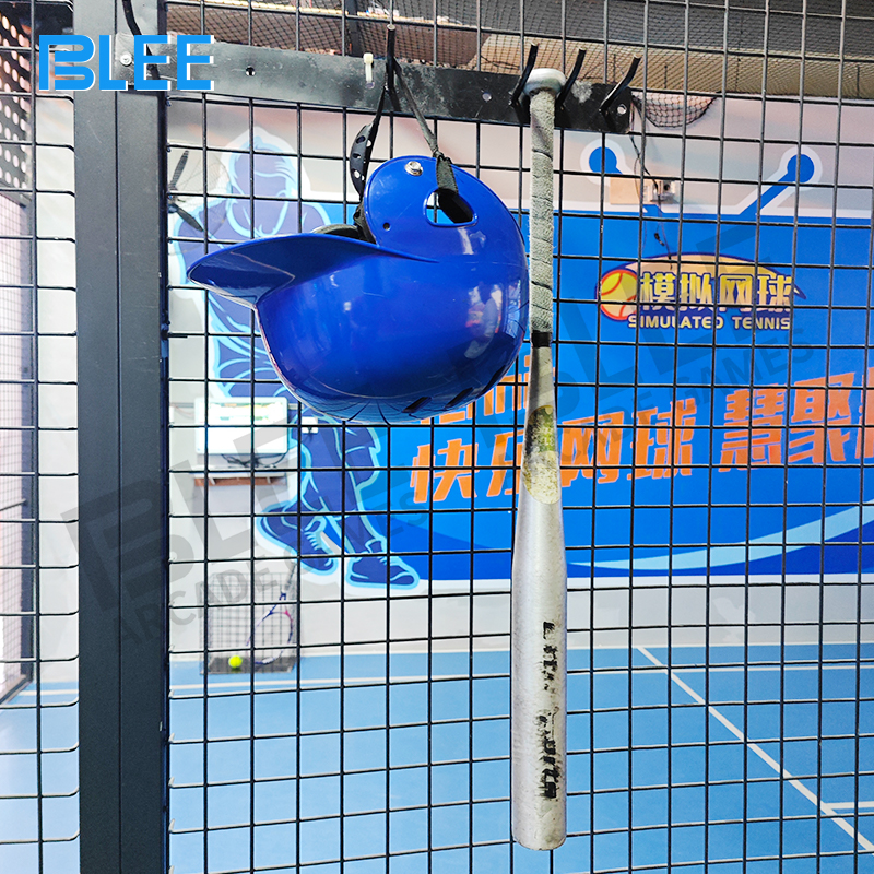 Player using foot pedal to initiate pitches and control training sessions