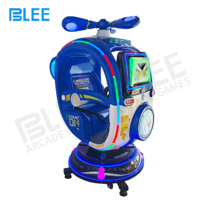 User interface panel with coin acceptor, mission selection buttons and control yoke