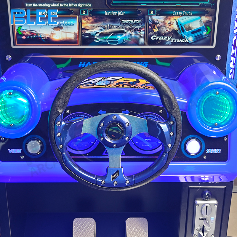 Dynamic racing gameplay sequence showing high-speed cornering and acceleration