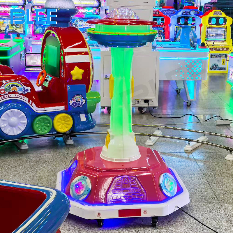 Outdoor deployment in amusement park setting showing weather-resistant construction