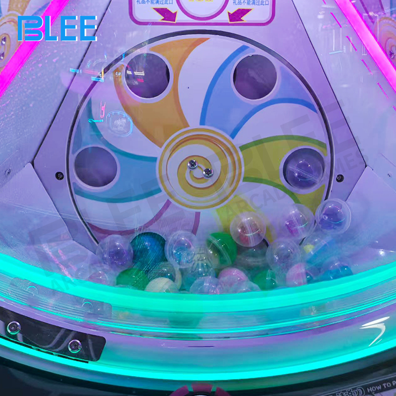 Fast-moving light sequence in progress, randomly selecting the number of prizes won