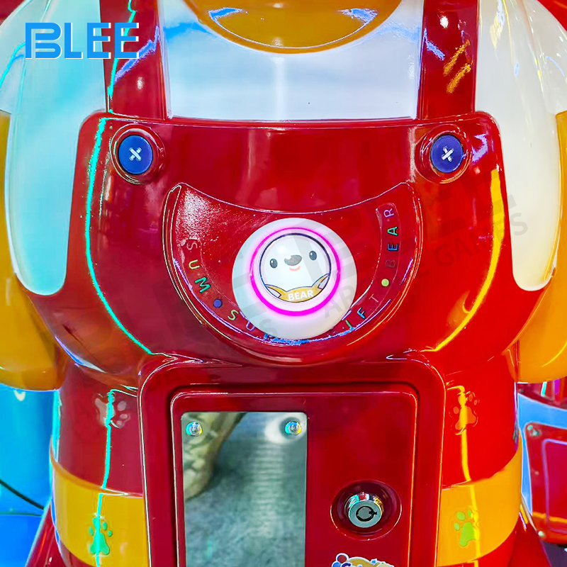 Three color variant display: red, blue, and pink models together