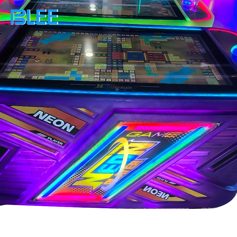 Control panel with dual coin mechanisms, mission selection, and combat difficulty settings