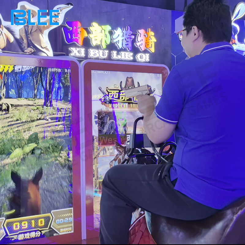 Player demonstrating proper archery form with specialized safety arrows