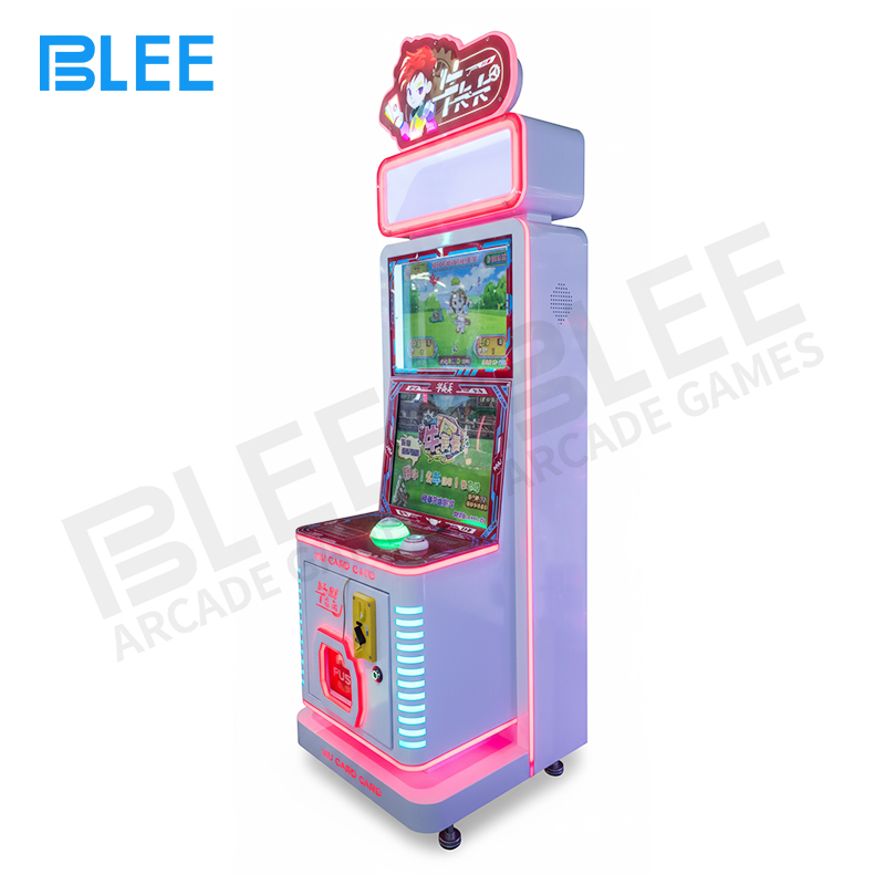 video arcade game Children showing and exchanging their collected card prizes