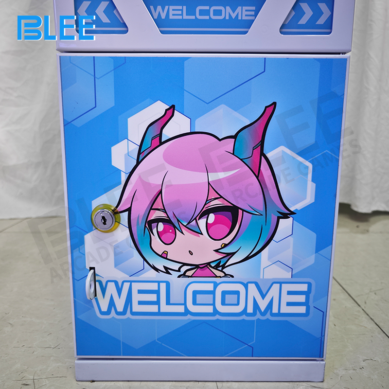 A customer inserting coins into the multi-denomination coin acceptor slot.