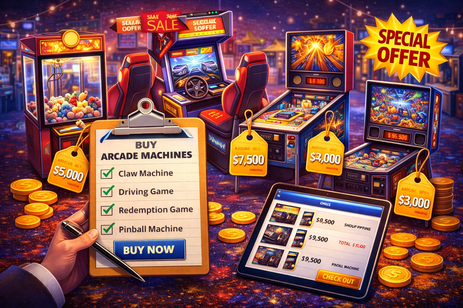 Purchasing Arcade Equipment