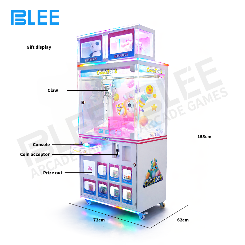 Front view of BLEE Gacha Princess Capsule Machine with elegant royal-themed graphics