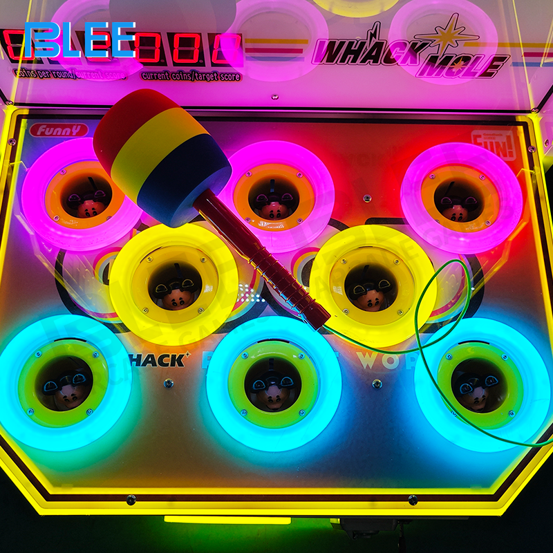 Digital score display showing points accumulated from successful hits