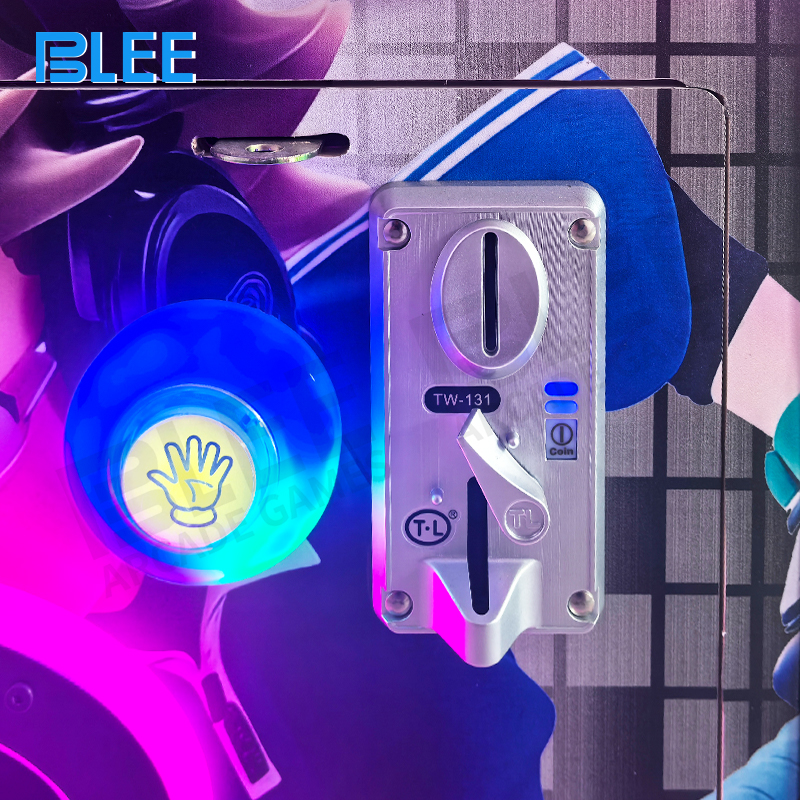 The playfield with LED lights illuminating scoring zones and goal areas during gameplay.