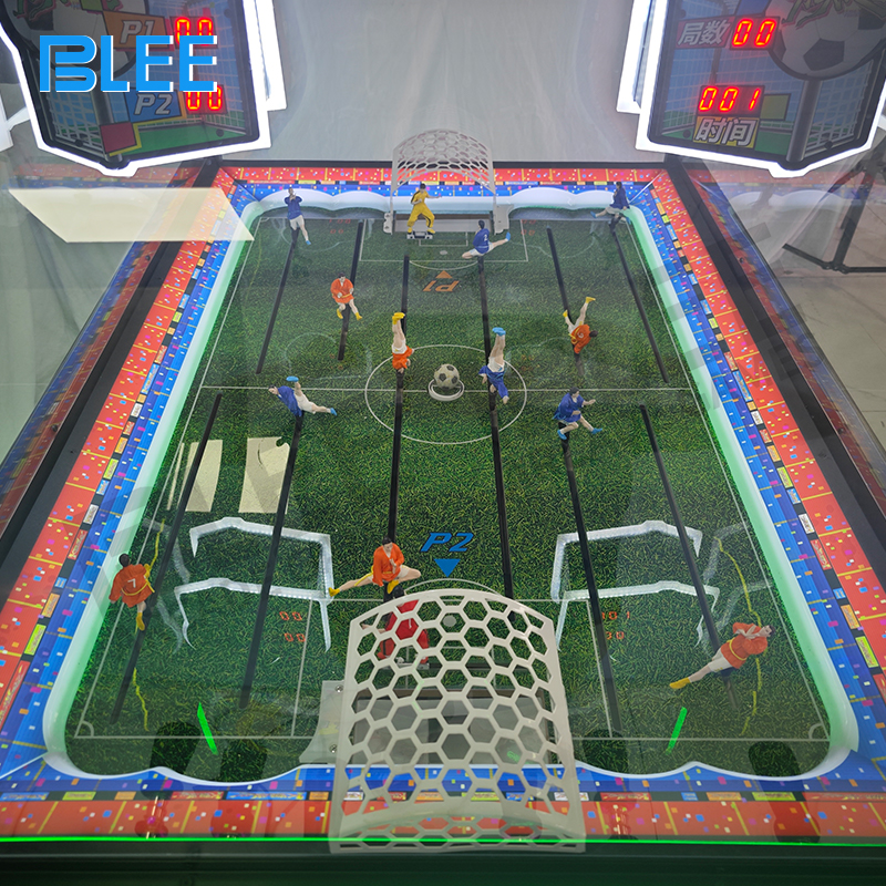 Two players engaged in a competitive match, each focused on their own set of controls.