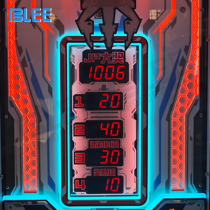Game interface display showing six target holes with varied reward indicators and visual effects