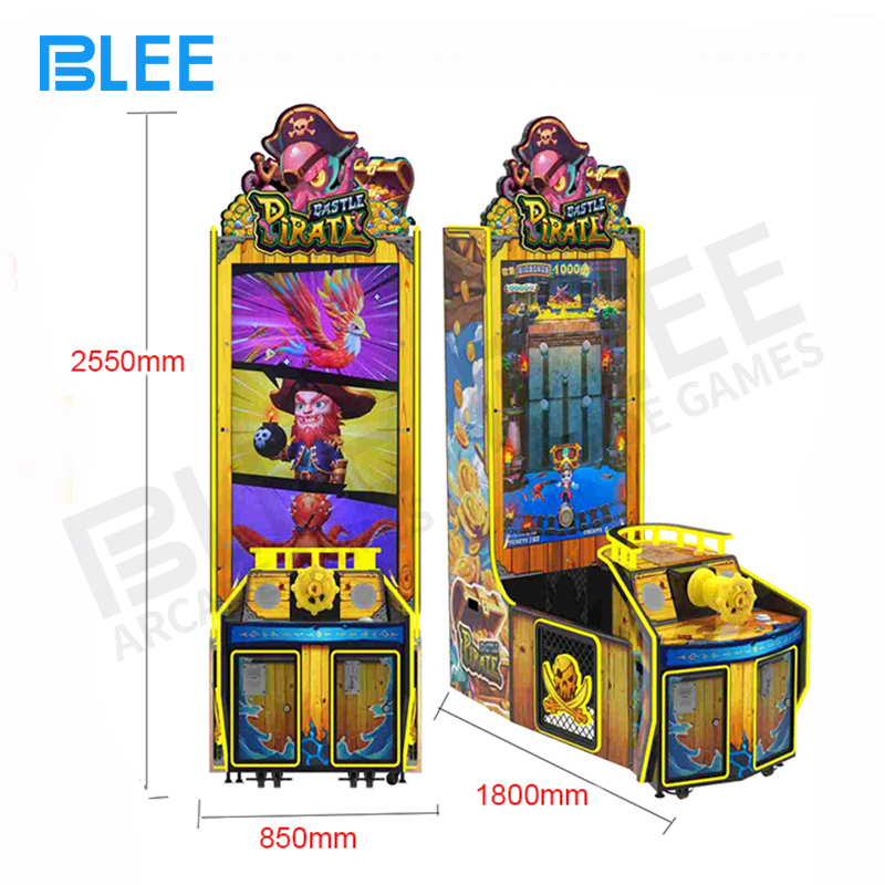 Player actively engaged in gameplay, dodging on-screen bombs and steering a pirate ship.