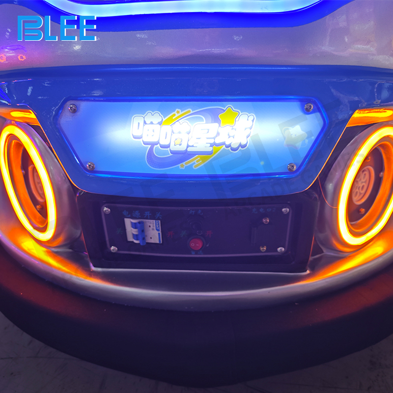 BLEE technician calibrating bubble effects and safety systems during professional installation.