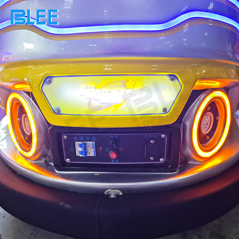 BLEE technician calibrating bubble effects and safety systems during professional installation.