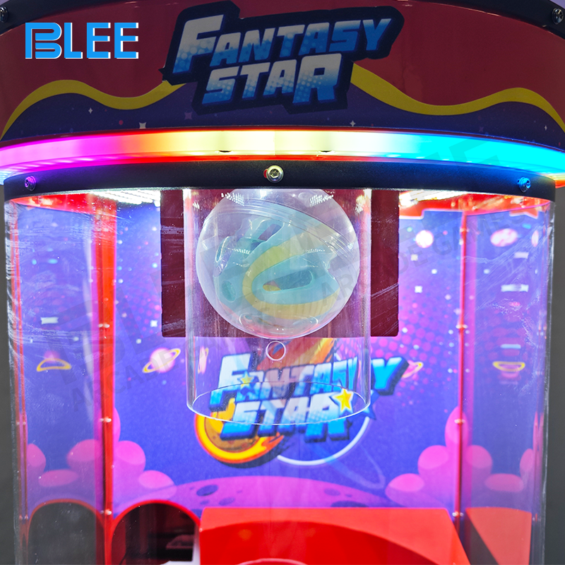 Player reaching to catch balls as they descend through multiple obstacle levels