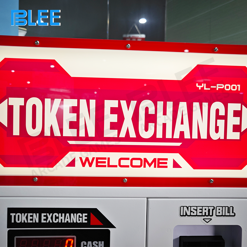 User interacting with the touch panel and selecting payment method on the coin kiosk.