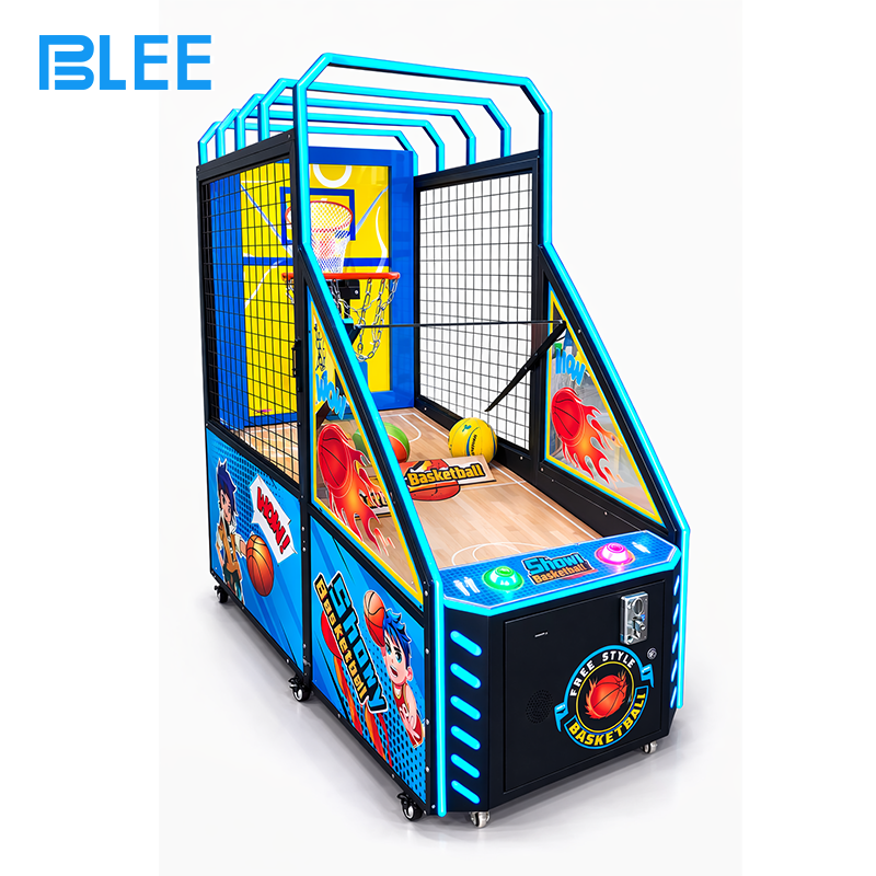 family entertainment center game Dual redemption interface allowing children to choose between tickets or instant prizes.