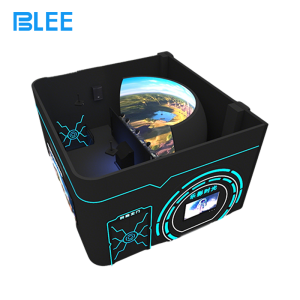 Ten players seated on the suspended motion platform during a breathtaking Grand Canyon flyover.