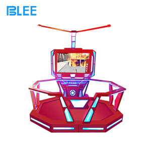 BLEE VR Motion Science Platform with spacious platform and 55-inch screen featured in a science center.
