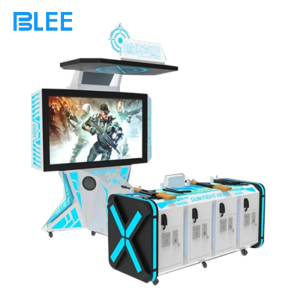 BLEE VR 4-Player Hunting Arcade with towering 2500mm quad-seat cabinet featured in a premium arcade zone.