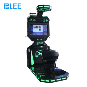 Player seated on the saddle wearing the HTC headset, pulling reins during a medieval castle charge.