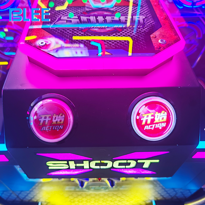 Close-up of player aiming through sniper scope with on-screen target display.