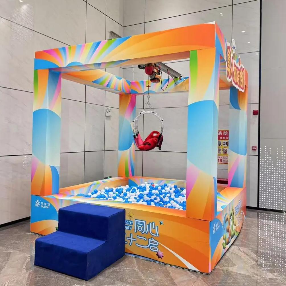 BLEE installation team performing safety testing, harness calibration, and lift mechanism verification.