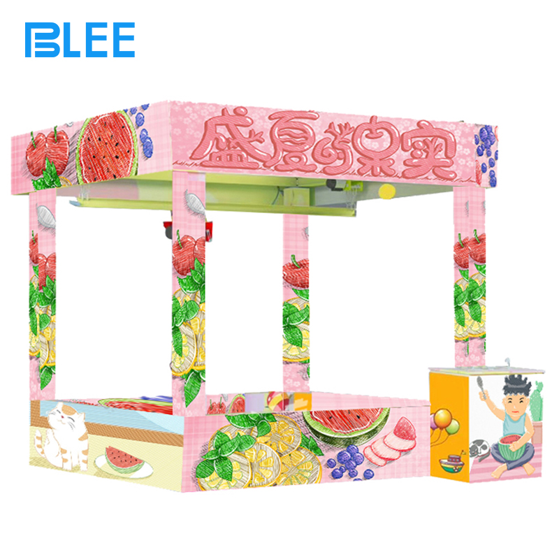 human crane game Excited child clutching multiple prizes after a successful retrieval inside the human crane game.