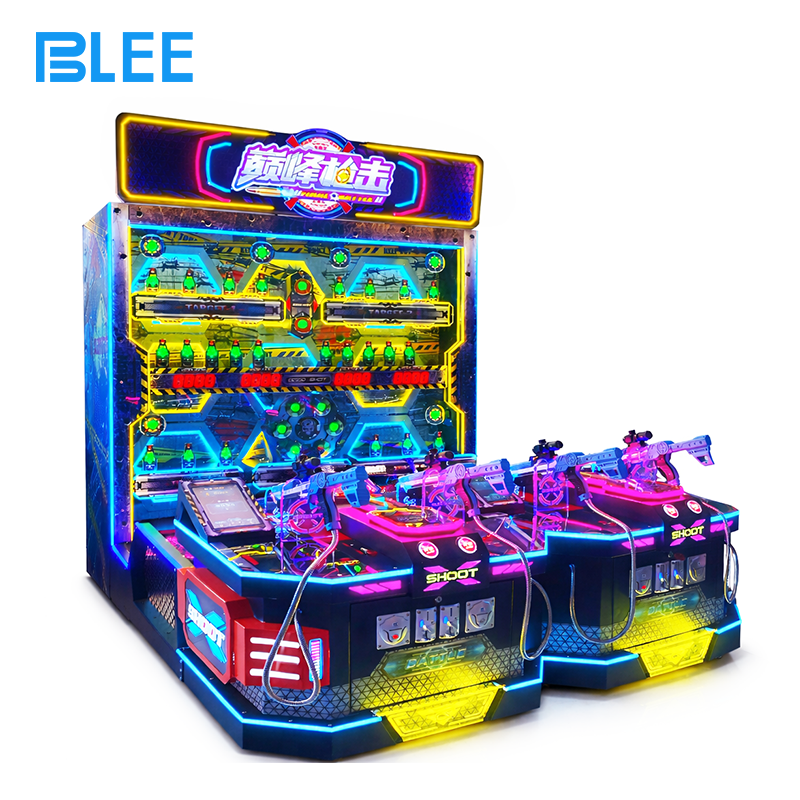 multiplayer shooting attraction Victory screen celebrating the highest-scoring sniper with rank and rewards displayed.