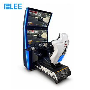 BLEE Dual-Screen Initial D Racing Game (180×115×215cm) with twin displays featured in an arcade racing zone.